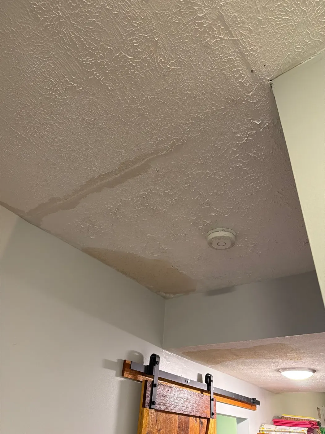 Thermal imaging during water damage assessment in Quail Creek residence